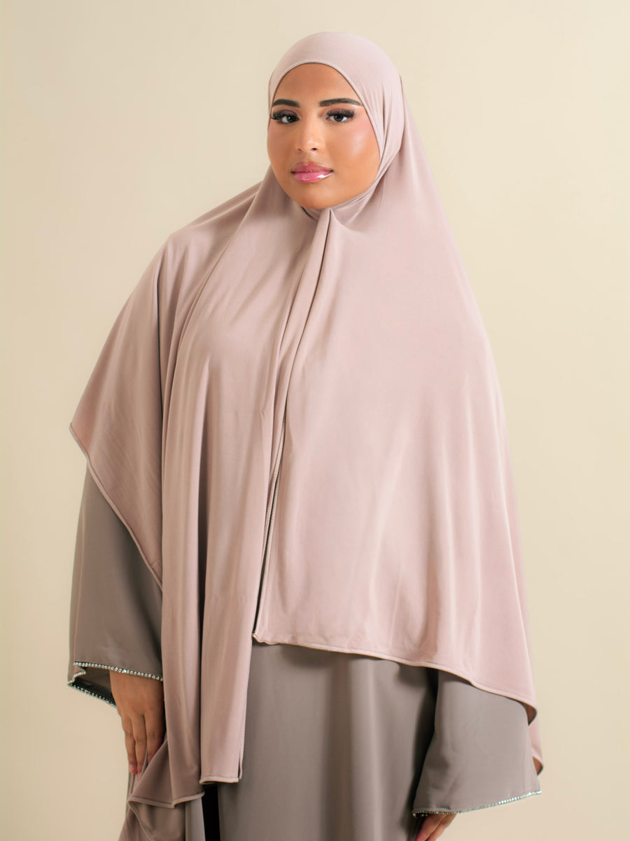 Abaya MYMYA Taupe - Face
