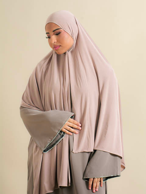 Abaya MYMYA Taupe - Detail
