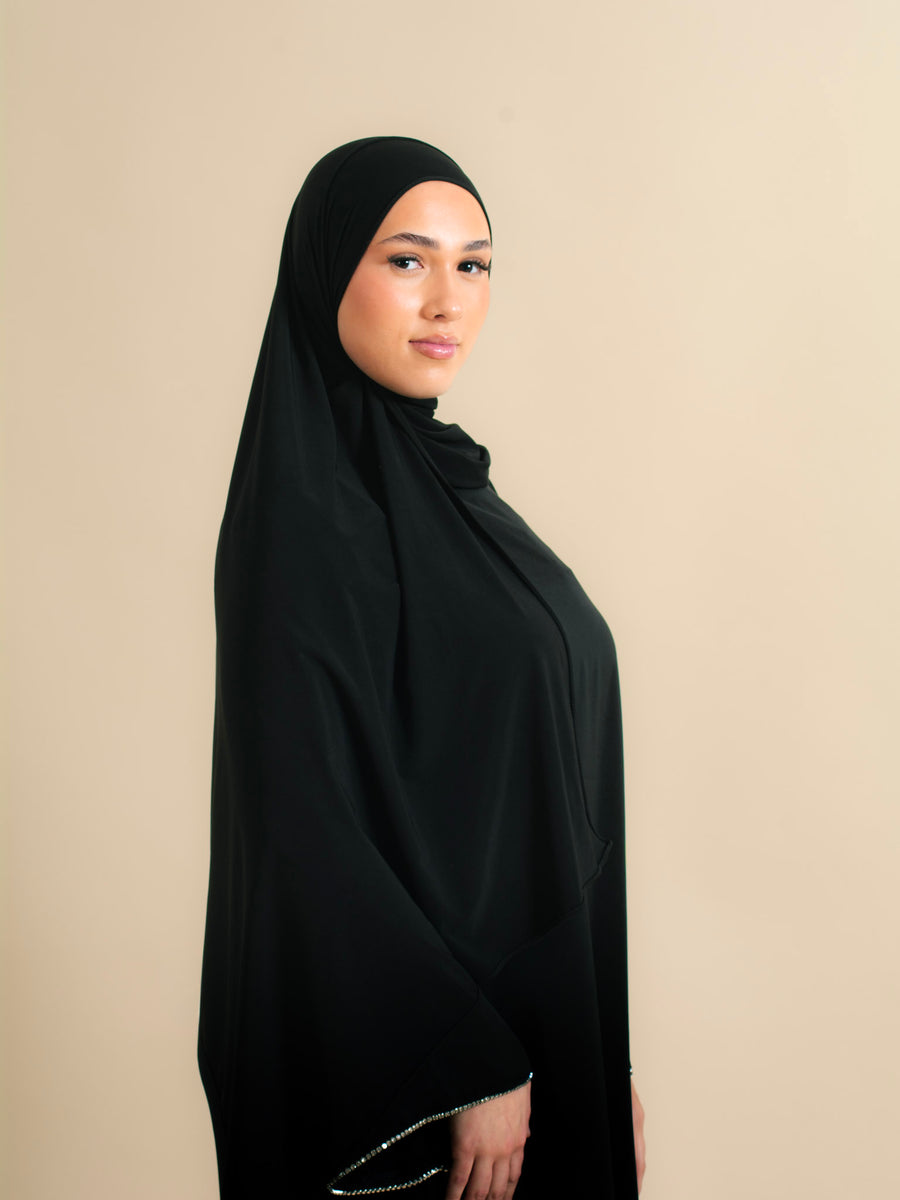 Abaya MYMYA Noir - Profil