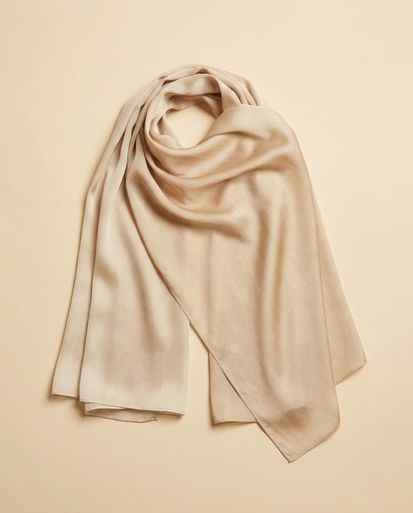 Beige Silk Veil