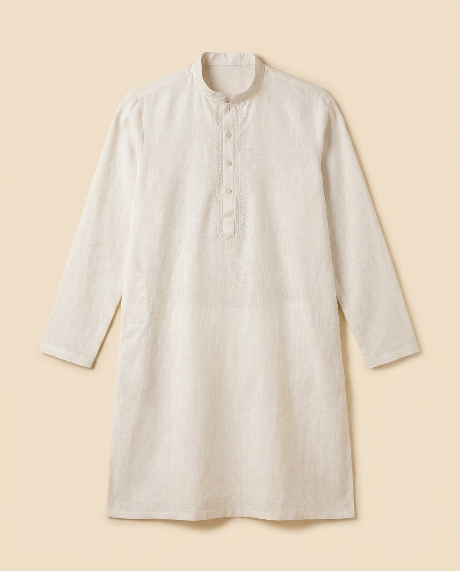 Premium White Qamis - packshot